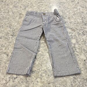 Crazy 8 Black and White Striped Kids Pants